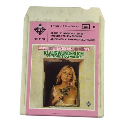 Klaus Wunderlich Adieu Mein Kleiner Gardeoffizier 8-Track Cartridge Vintage
