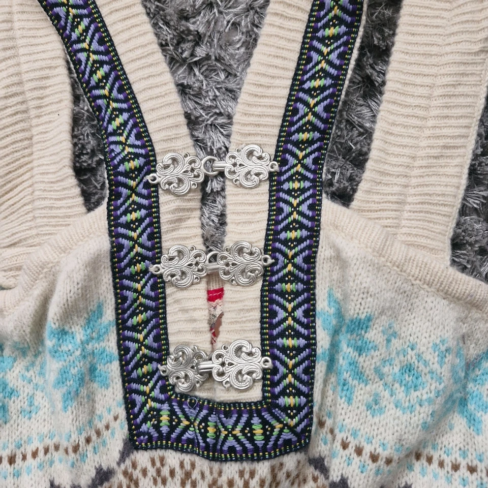 Vestido suéter Free People vintage Fair Isle talla pequeña 80 % lana Foto 2 de 4