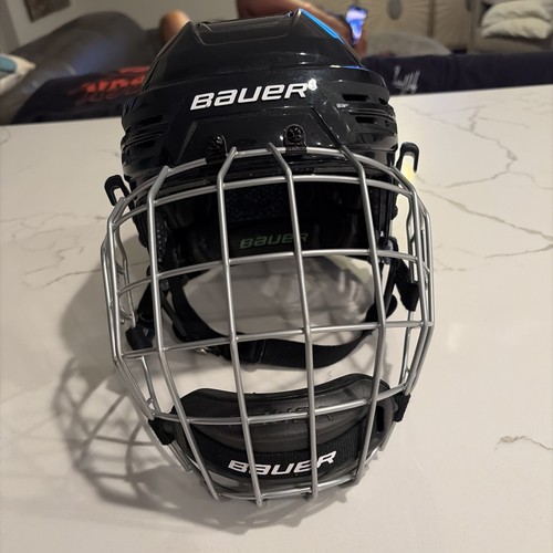 Bauer REAKT 85 Ice Hockey Helmet Size Small S/P Black w/ Profile II Mask Cage