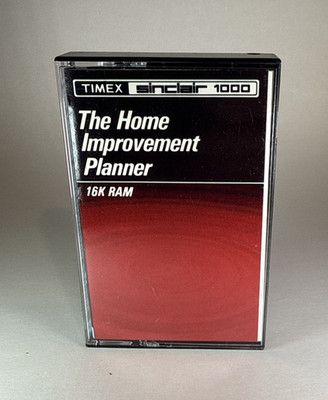 Vintage Timex Sinclair 1000 Home Improvement Planner Cassette - Untested