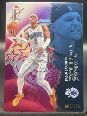 JERSEY NUMBER MATCH 2025-26 Topps Signature Class Paolo Banchero Magenta 5/250 #