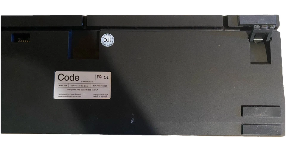 WASD Keyboards V2B Code Cherry MX Clear Mechanical Keyboard - Image 3 of 4