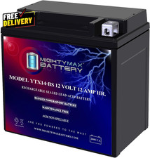 YTX14-BS 12V 12AH 200CCA Rechargeable Maintenance-Free SLA AGM Motorcycle