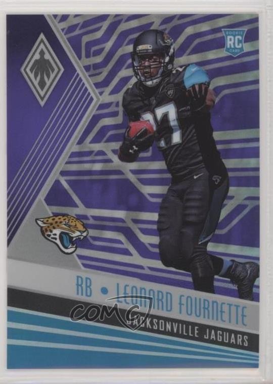 2017 Panini Phoenix Rookies Purple 82/149 Leonard Fournette #109 1be