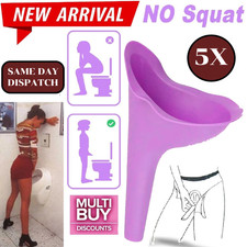 Female Urine Wee Funnel Portable Women Ladies Hers Urinal Camping Travel Loo Pee