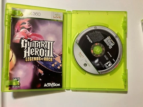 Guitar Hero III 3 Legends of Rock Xbox 360 2007 Complete Tested Manual CIB
