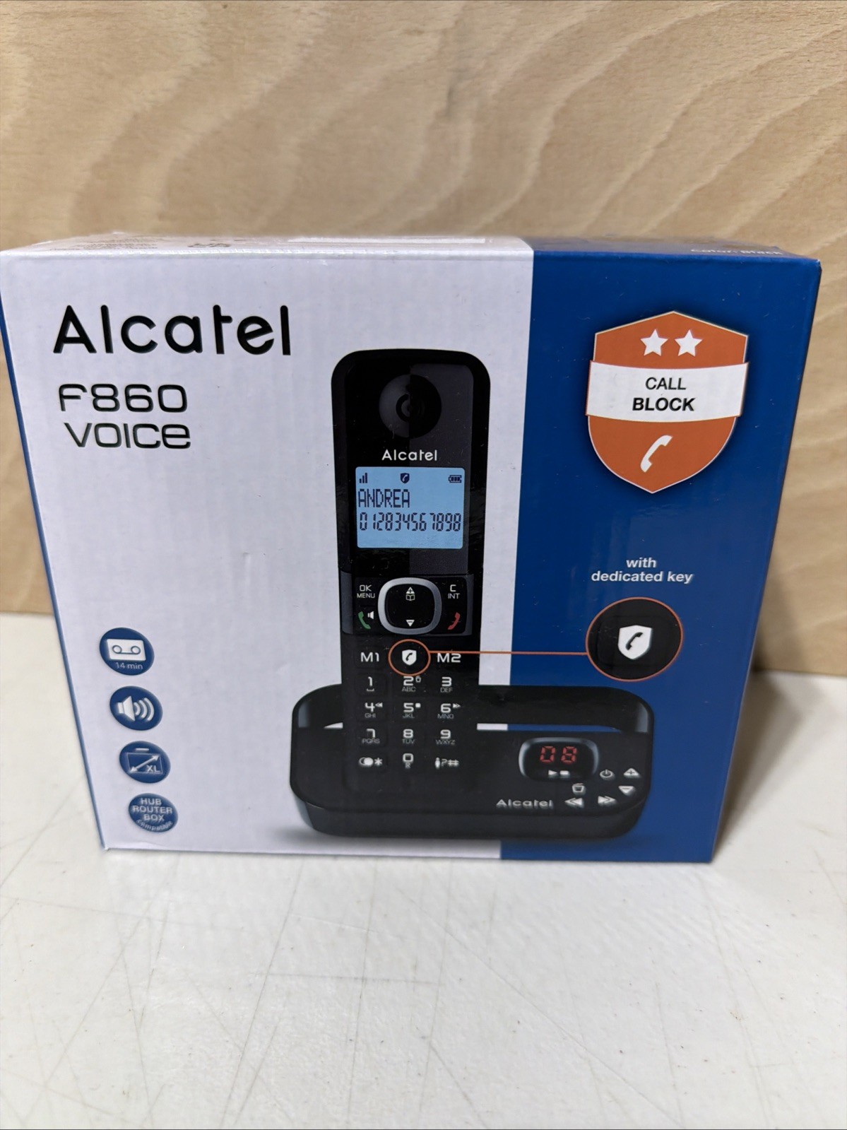 Alcatel F860 Voice Cordless CALL BLOCKING Phone by Alcatel NEW
