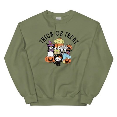 Sanrio Hello Kitty and Friends Trick or Treat Classic Crewneck Sweatshirt XL NWT