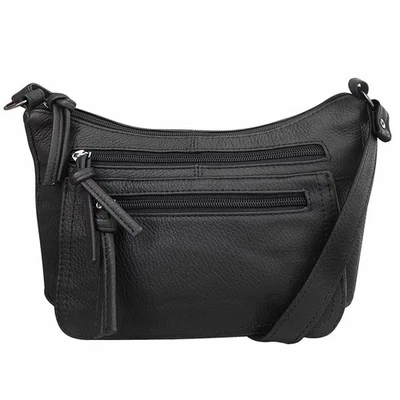 Women's Leather Medium Cross Body Purse Shoulder Ladies Handbag with Many Pocket - Image 1 of 4