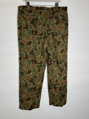 VTG 1980's Woolrich 100% Virgin Wool Frogskin Duck Hunting Camo