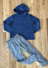 Boys Osh Kosh Sweatpants, GAP Hoodie Shirt Lot of 2 Blue/Gray Size 6
