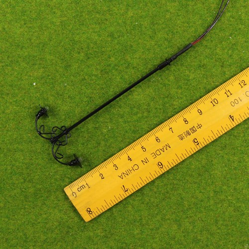 L523 10pcs Échelle OO/HO Modèle Ferroviaire Modèle de Lampadaire 9cm 12V Nouveau - Photo 3/4