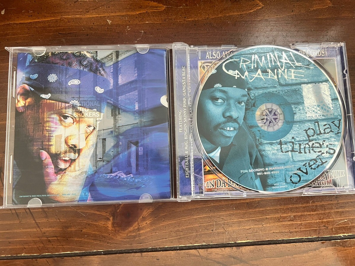Criminal Manne - Playtime's Over CD, Rare! Memphis Rap | eBay
