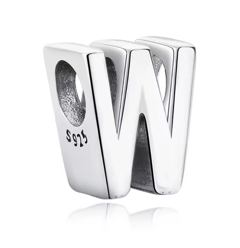 Charms Anhänger Silber 925 für Pandora Armband Buchstaben A B C Name Love Herz - Bild 36 von 39