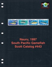$4.75 Scott Value  - 1997 NAURU Fish Gamefish South Pacific MNH NH UMM