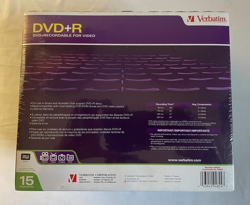 Verbatim Blank DVD+R 120 With Cases - Picture 2 of 2