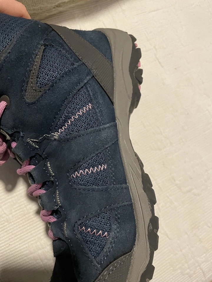 Karrimor Mount Mid Junior Azul Marino Rosa Senderismo Trail Botas Juveniles EE. UU. Talla 6 EU 38 Foto 2 de 4