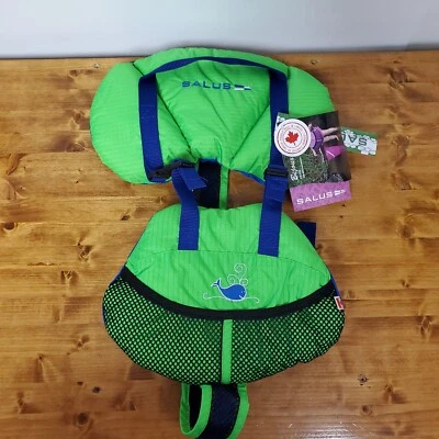 Salus Bijoux Baby Vest Flotation Jacket for Infants 9-25 pounds Lime/Blue NEW