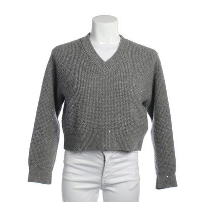 Pullover Brunello Cucinelli Grau Metallic XS