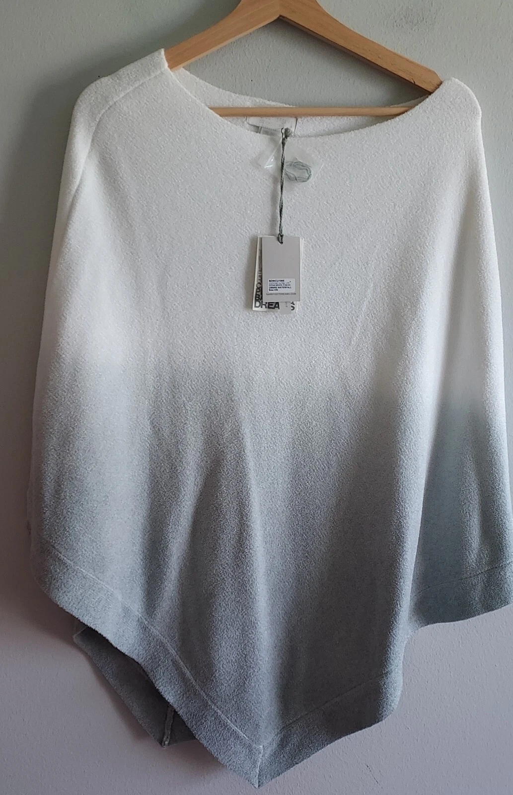 Barefoot Dreams Cozychic Ultra Lite Ocean Breeze Poncho Ombre Waterfall OS
