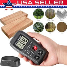 Digital LCD Wood Moisture Meter Detector Tester Humidity 0-99.9% Hygrometer Test