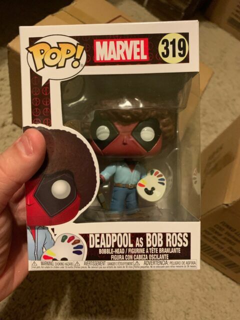 deadpool bob ross bobblehead