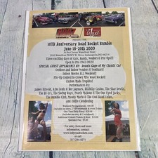 2009 Road Rocket Rumble Hot Rod Car Show Print Ad/Poster Promo Art Magazine Page