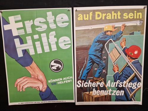 10 alte DIN A2 Plakate der BG zum Thema Unfallverhütung ca 50 - 80er Jahre #19 - Bild 3 von 5