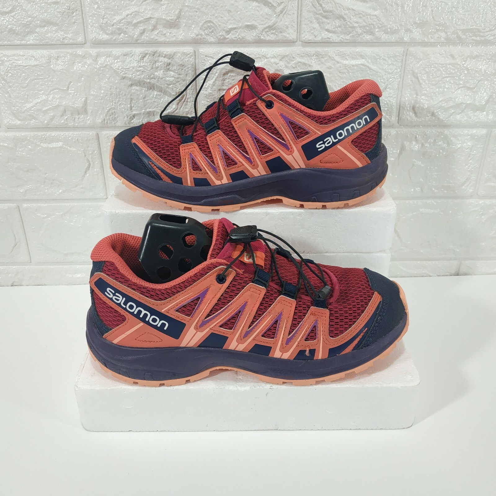 Salomon XA PRO 3D J scarpe da trekking US 4 EUR 36 viola e rosa 406476 top basso trail