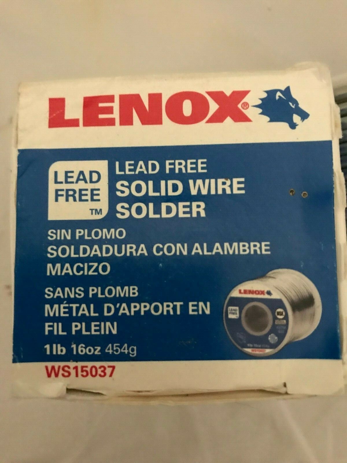 Lenox Solid Wire Solder Premium Lead 1lb WS15037 Never for sale