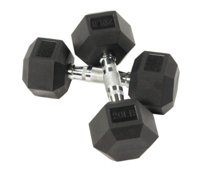 CAP Barbell Rubber-Coated Hex Dumbbells, Pairs Sets of 2, Brand New