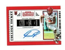 2019 Leaf Draft Football Signed Autographed Card Jaylen Smith Louisville Cards