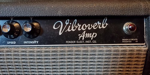 1964 Fender Vibroverb Amp 1x15 JBL - Picture 8 of 20