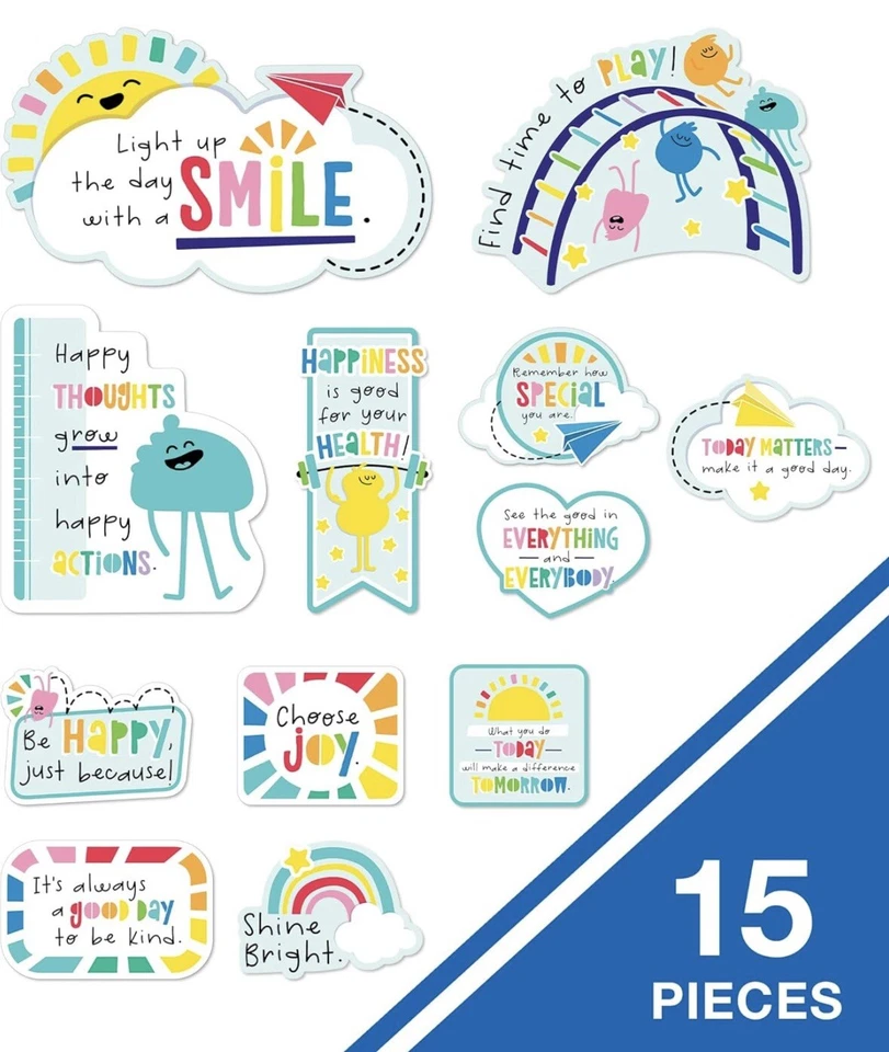 Carson Dellosa Happy Place Motivational Mini Bulletin Board Set - Image 4 of 4