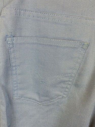 Vintage Big E Levis for Gals Sta Prest blau Denim abgeschnittene Jeansshorts 29" Taille - Bild 7 von 9