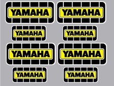 Yamaha Vintage Motocross Sticker Decal Pack 8 Stickers Retro Yz Ahrma Vmx