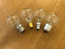 Clear Golf Ball Bulbs | Incandescent | 15W 25W 40W 60W BC SBC SES ES |Pack of 10