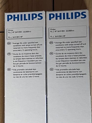 2 X Philips PL-L 4P 36W / 841 - 2GII Base - Fluorescent Tube Lamp 20000 hrs - Picture 6 of 10