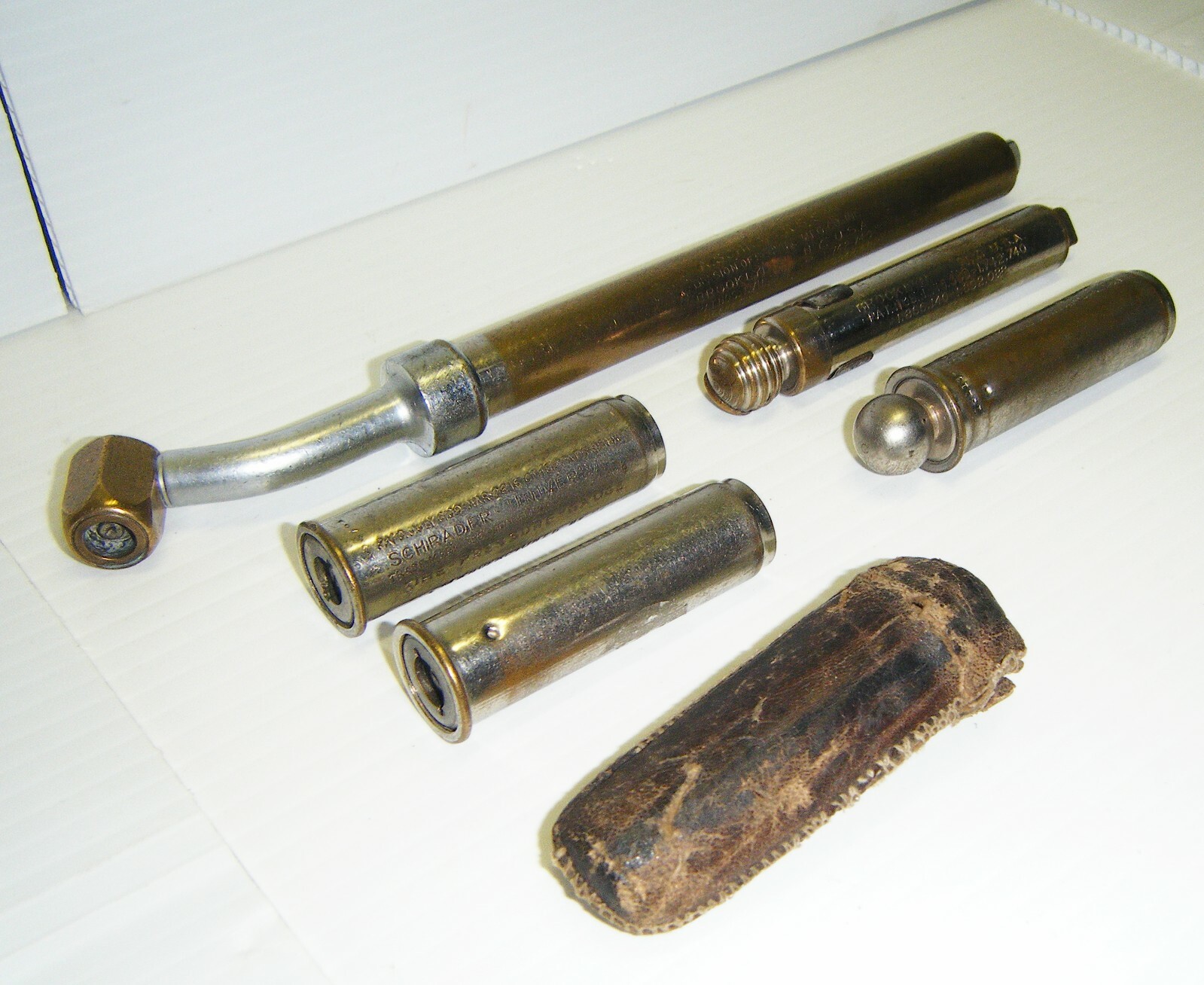 Five Vintage Schrader Service Tire Gauges eBay