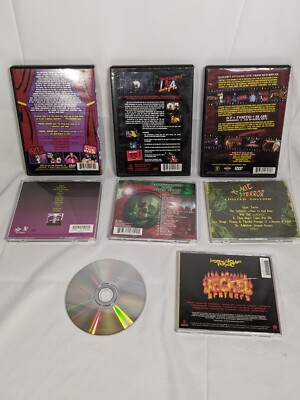 ICP INSANE CLOWN POSSE CD DVD LOT. 3 DVDS 1 CD 1 DISC ONLY 3 CASE