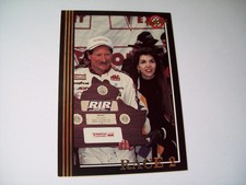 DALE EARNHARDT SR & TERESA 1992 BLACK MAXX CARD #265 RICHMOND WIN NASCAR HOF