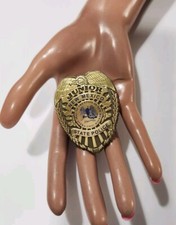 2" Tall Kids JUNIOR NEW MEXICO STATE POLICE BADGE Pin ASI/65485, Thick Plastic