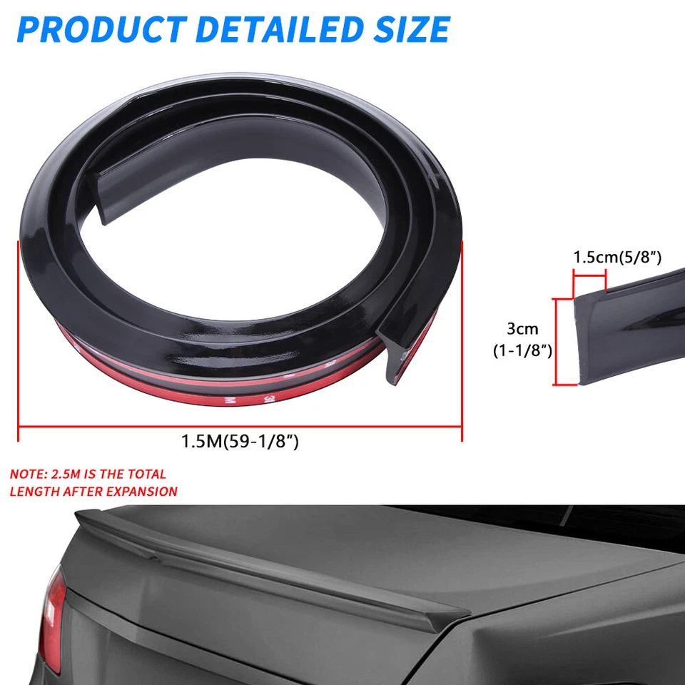 For Mercedes Benz E300 E320 E350 Trunk Spoiler Lip Car Rear Spoiler Exterior Kit Foto 2 de 4