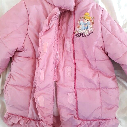 PRINCESS Coat Girl's 7/8 NWT Warm Winter Jacket Belle Aurora Cinderella NEW - Picture 4 of 5