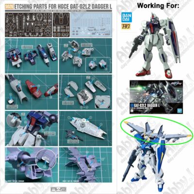 for HG 1/144 Dagger L Windam AW9 Details Add on Part Etch+Decal S026 GAT 02L2 04
