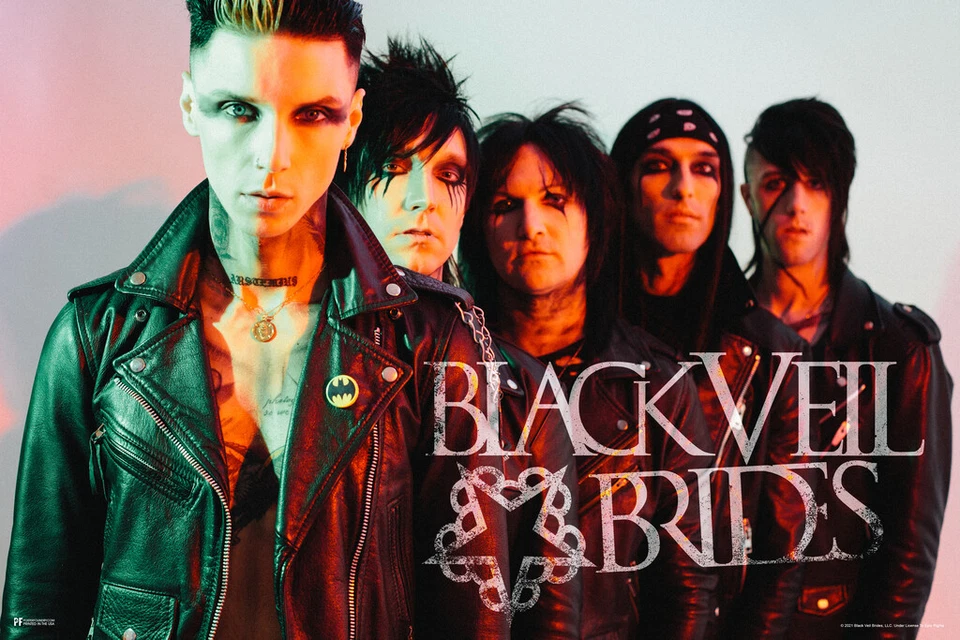 DECOR LOGISTICS Black Veil Brides Group Photo Music Andy Biersack BVB Fallen Angels Poster 12x18