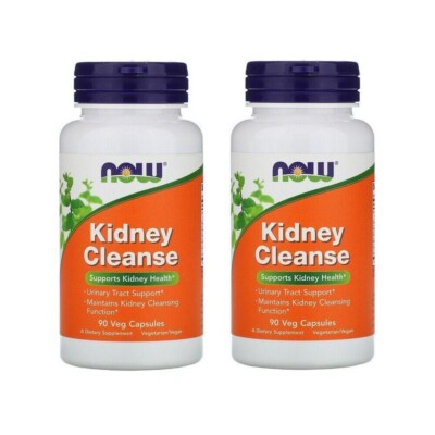NOW FOODS Kidney Cleanse - 90 Veg Capsules [ 2 Pack ]