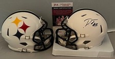 Diontae Johnson signed Pittsburgh Steelers Amp mini helmet autographed JSA