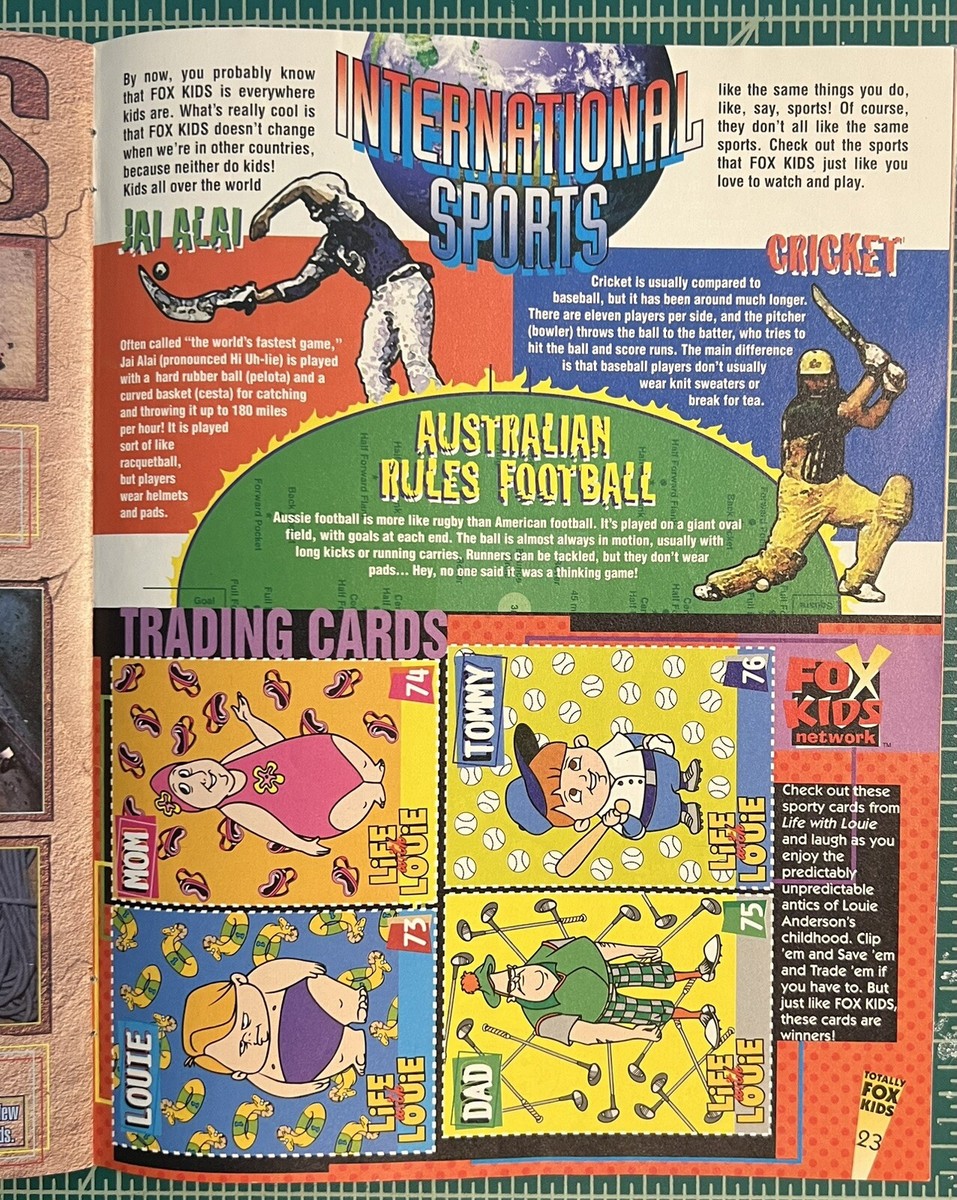Summer 1997 Totally Fox Kids Magazine Power Rangers Turbo