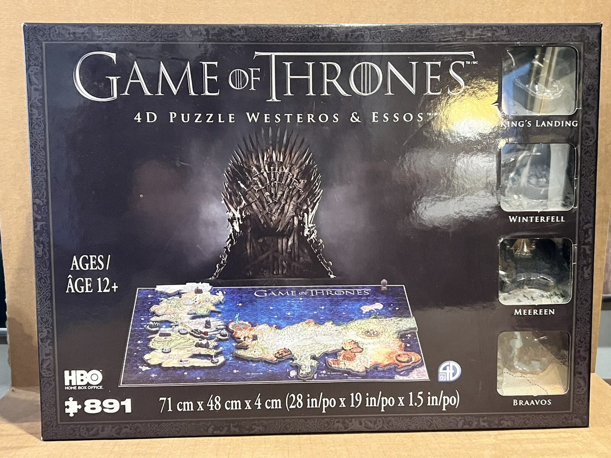GOT Game of Thrones 4D Puzzle Westeros Essos New Damaged box 891 Pieces
